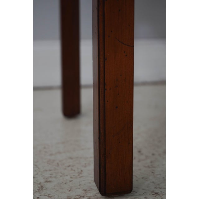 Hekman Cherry & Yew Wood 4 Drawer Lowboy For Sale - Image 10 of 17