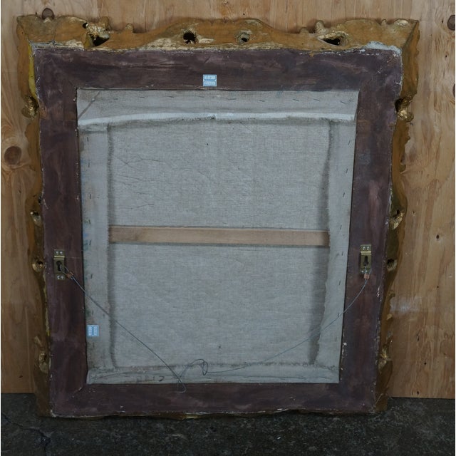 Late 20th Century Equestrian Portrait of Philip IV After Diego Velázquez Oil Painting Framed 34" For Sale - Image 6 of 12