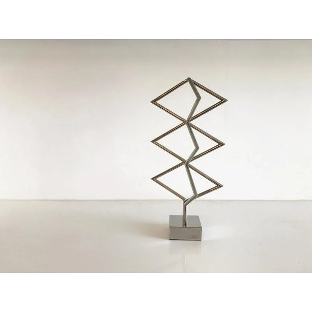 Yaacov Agam, 3 X 3 Interplay Kinetic Sculpture, 1970, Silver Plated Metal For Sale - Image 12 of 12