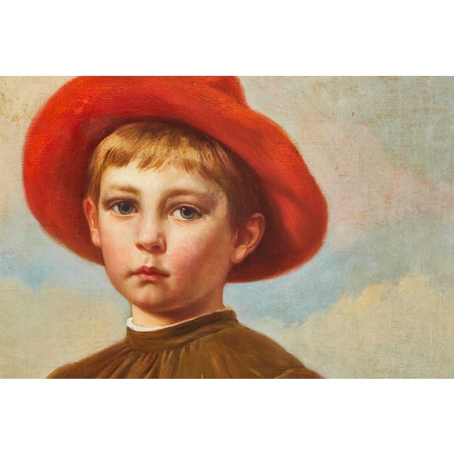 “Decorative Academic School Portrait, c. 1880–1910” Oil on canvas Image: 22.5 × 47.5 in (large, vertical, statement scale)...