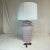 1980s Vintage Coastal Palm Beach Regency Pink Plaster Table Lamp With White Ceruse Finish For Sale - Image 9 of 11