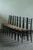 Vintage Italian Papercord Black Dining Chairs with Woven Seat, 1950s, Set of 4 For Sale - Image 9 of 14