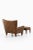 1960s Set of Lounge Chair and Stool in Rosewood and Brown Leather attributed to Illum Wikkelsø, 1960s For Sale - Image 5 of 11