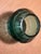 2020s 2020s Emerald Green Mouth-Blown, Hand-Cut and Polished Glass Ball Vase For Sale - Image 5 of 5