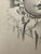Illustration 1940s Original Signed Graphite Illustration of Child Portrait in Lace Bonnet, 10 × 8 In. For Sale - Image 3 of 6