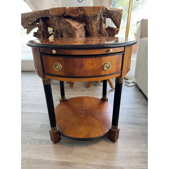 1980s 1980’s Vintage Round Side Table For Sale - Image 5 of 11