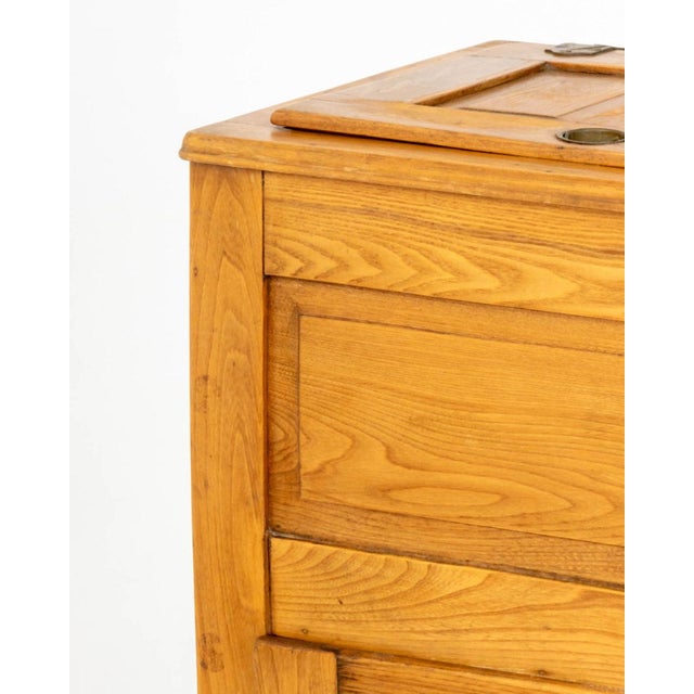 Early 20th Century American Oak Ice Box Chest For Sale - Image 5 of 7