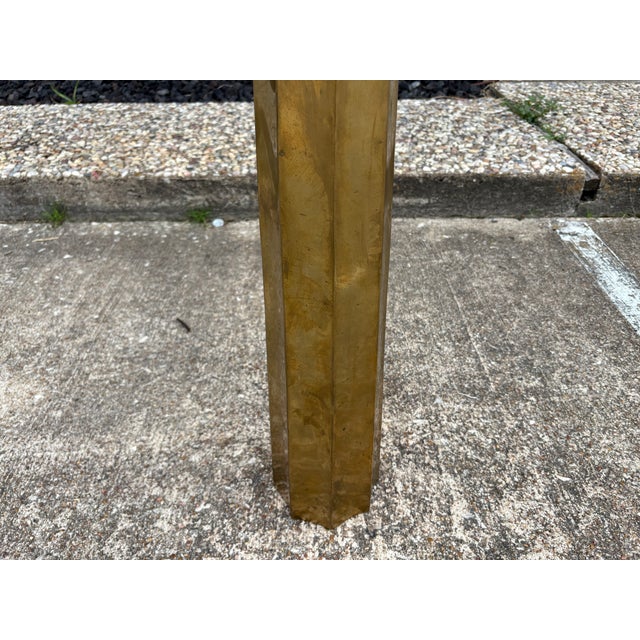 Mid-Century Modern 1960s French Modern Brass Floor Lamp For Sale - Image 3 of 10