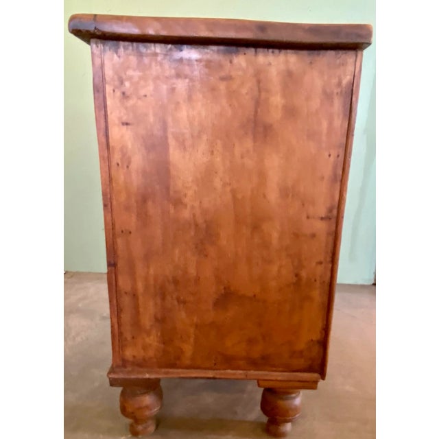 Antique Pine Chest of Drawers With Unique 6 Drawer Configuration From England - Circa 1880 For Sale - Image 4 of 12