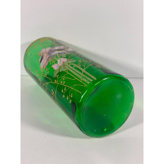Legras Mont Joye Enameled Art Glass Vase c. 1900 For Sale - Image 9 of 10