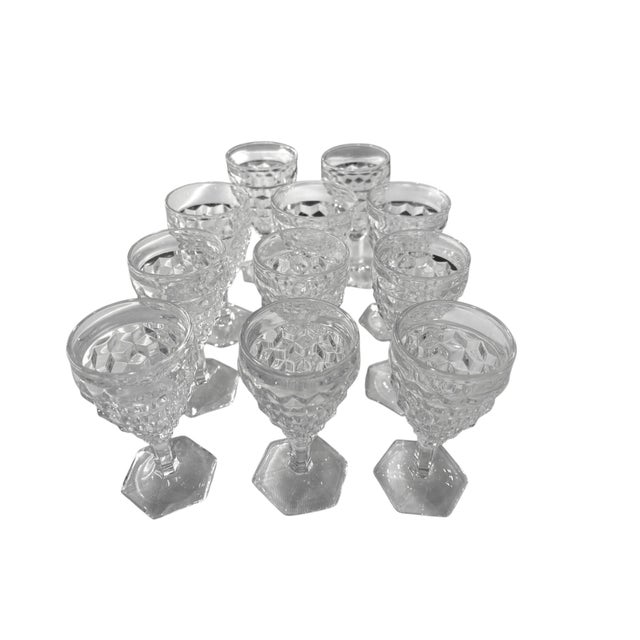 Mid 20th Century Fostoria Set of 11 American Clear Wine / Sherry Glasses - 11 pcs For Sale - Image 11 of 17