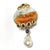 Bochic “Orient” Vintage Jade & Blue Sapphire Brooch, Pendant Set In 18K Gold For Sale - Image 4 of 8