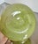 Vintage Handblown Chartreuse Art Glass Vase For Sale - Image 4 of 4