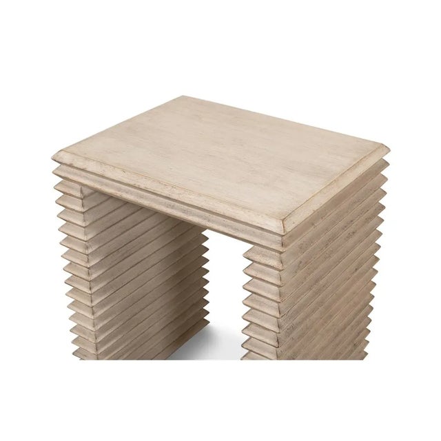 Stone Gray Side Table For Sale - Image 9 of 12