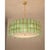 Contemporary Italian Greentropical Murano Glass Gold Round Chandelier by Simoeng For Sale - Image 3 of 6