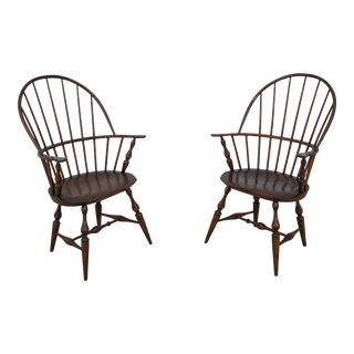 Pair Warren Chair Works Windsor Armchairs For Sale
