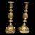 Metal Brass Candlestick Holders Antique Victorian Brass King of Diamonds Candlestick Holder Pair, C. 1897 Diamond Jubilee Push-Up Holders For Sale - Image 7 of 9