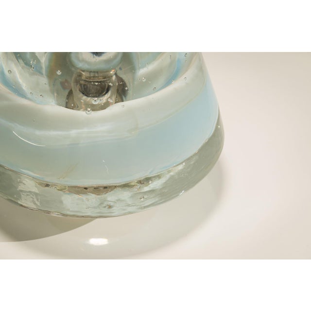 Blue and Clear Murano Glass Table Lamps from Leucos, Italy, 1970s, Set of 2 For Sale - Image 13 of 16