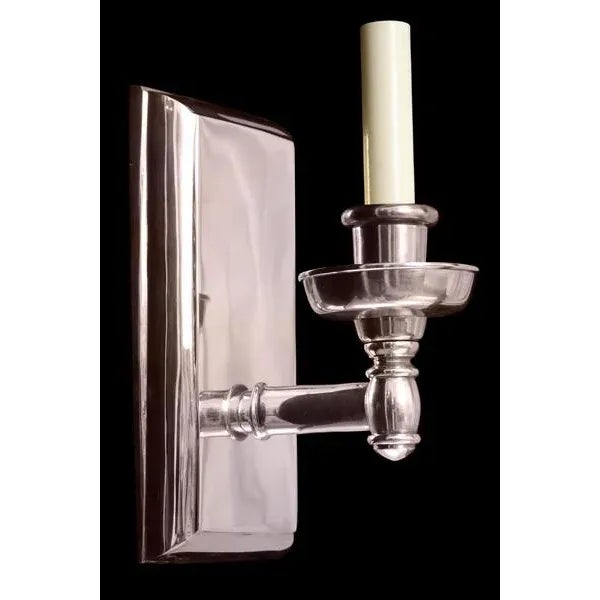 Contemporary Storia Uno Sconce in Nickel Finish For Sale - Image 3 of 3