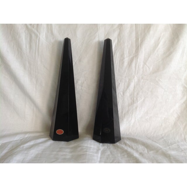 Obelisks by Archimede Seguso for Murano, 1960s, Set of 2, in Flawless conditions. Designed 1960 to 1969 This piece has an...