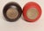Pair of Petite Ceramic Bud Vases #130 in Matte Suede Red and Dark Brown by Heath For Sale In New York - Image 6 of 9