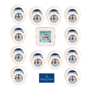 Villeroy & Boch Naif Christmas Dinner Set, Service for 12 For Sale