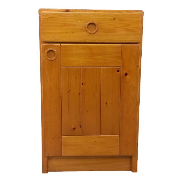 Vintage Pine Storage Cabinet by Charlotte Perriand, 1960s For Sale