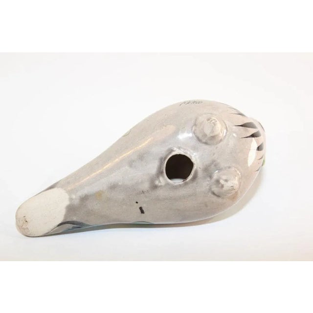 1950s Vintage Mexican Tonala Pottery Hand Painted Bird For Sale In Palm Springs - Image 6 of 12