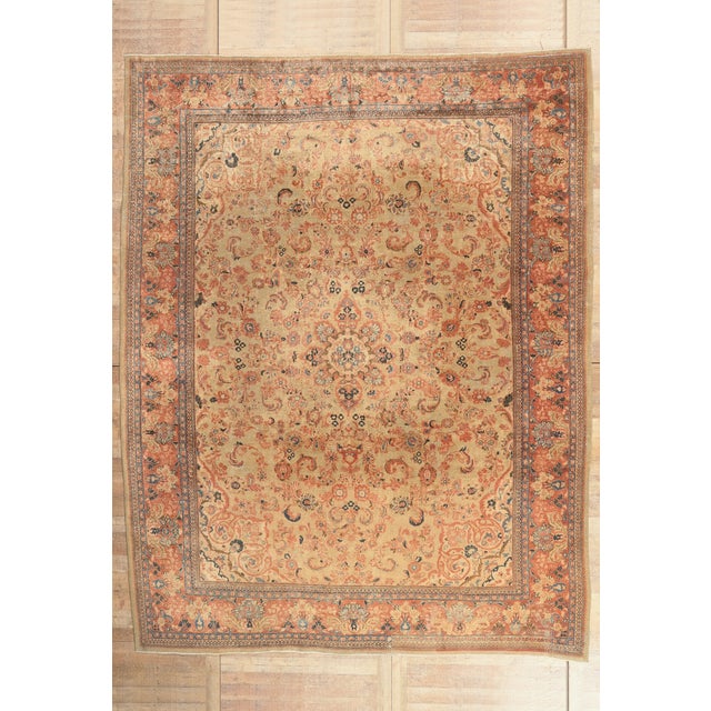 Antique Persian Mahal Rug, 11'00 X 14'01 For Sale - Image 10 of 10