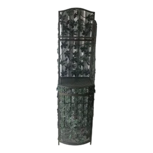 Early 21st Century French Style Metal Grapes Vines Wine Bottle Holder Rack