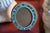 Turquoise Antique Italian Floral Micro Mosaic Miniature Oval Picture Frame - Early 20th Century With Brass Rope Edging For Sale - Image 8 of 18