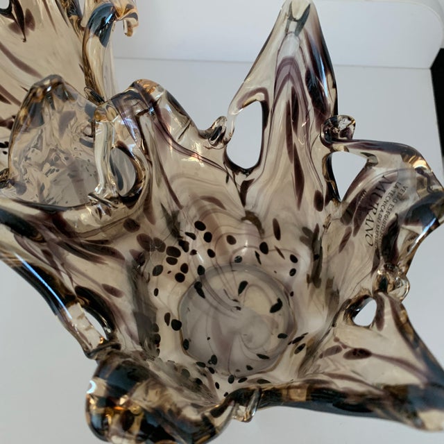 Murano Leopard Print Art Glass Vase Set a Pair Chairish
