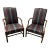 Mid 20th Century Hepplewhite Style Lolling or Library Chairs by Hickory Chair Company - a Pair For Sale