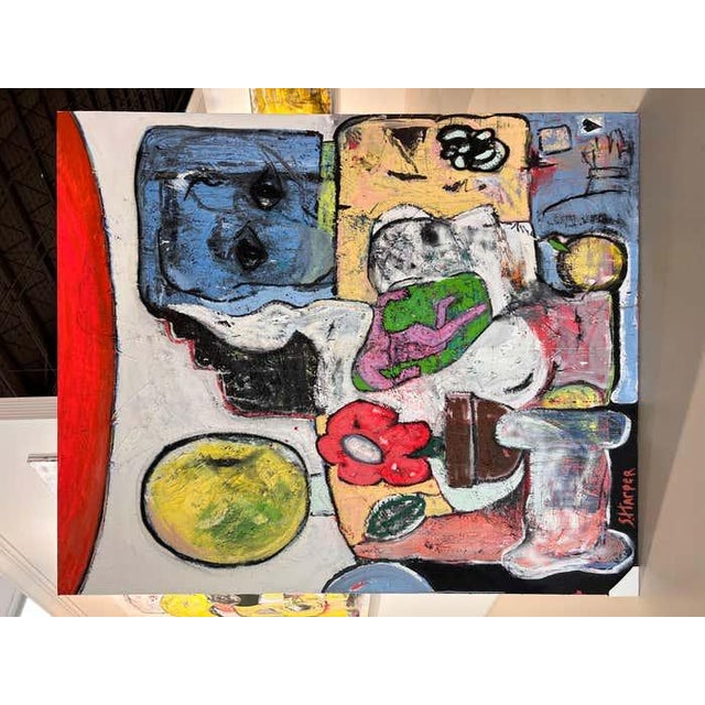 Scott Harper Mixed Media Painting titled “An Apology” 2022 For Sale - Image 4 of 12