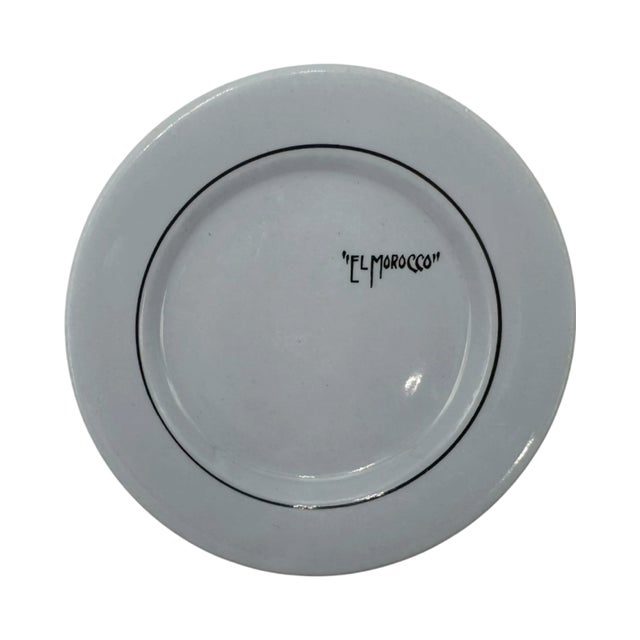 Vintage El Morocco Nyc Nightclub Bread & Butter Plate For Sale - Image 11 of 12
