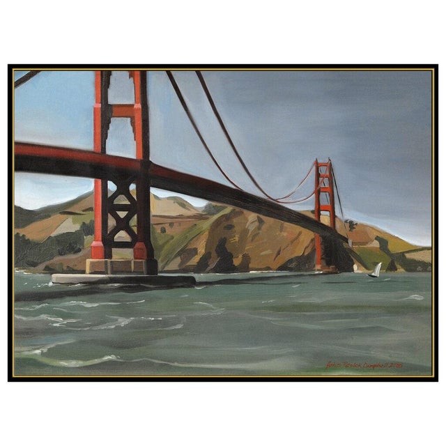Message us to inquire about custom framing options! (Included for free with every purchase) The artwork here, "Golden Gate...