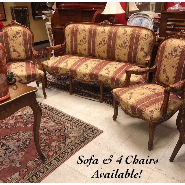 Gold Antique European Louis XV Sofa For Sale - Image 8 of 9