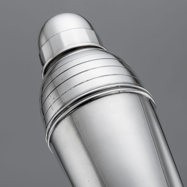 Vintage Art Deco Silver Plated Shaker by Asprey of London, 1930 For Sale - Image 11 of 17