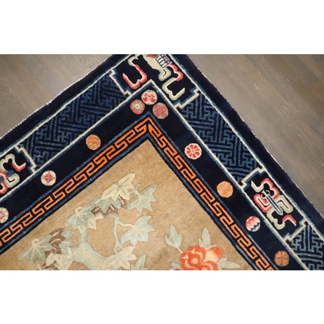 Folk Art Early 20th Century Zabihi Collection Chinese Batou Pictorial Rug - 5'6" x 7'11" For Sale - Image 3 of 10