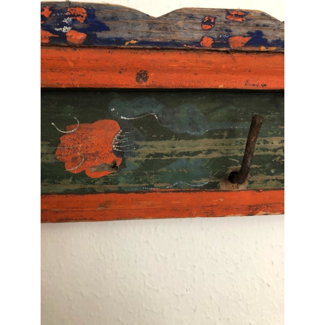 Belgium Original Paint School House Hat/Coat Rack For Sale In Houston - Image 6 of 10