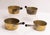 English Set of Four Antique Graduated Brass 19th Century Cooking Pans For Sale - Image 3 of 5