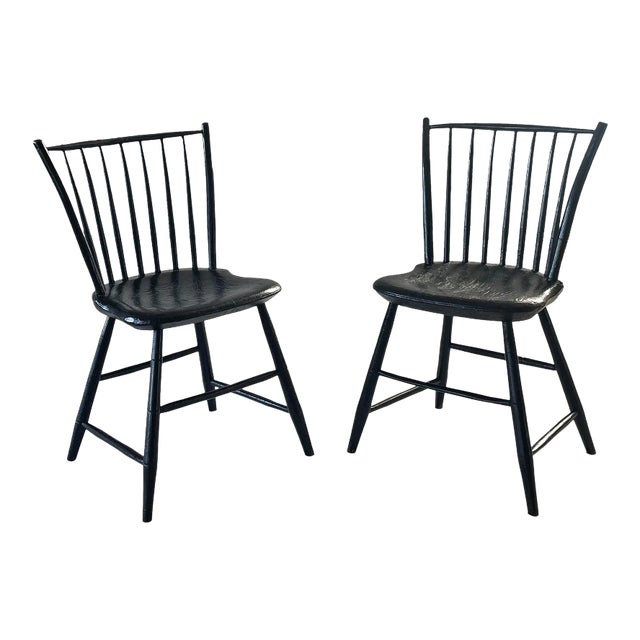 Windsor Chairs Antique - A Pair For Sale