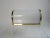Art Deco wall lamp around 1920, typical Bauhaus design from around 1920-30, polished brass, thick-walled opal glass shade,...