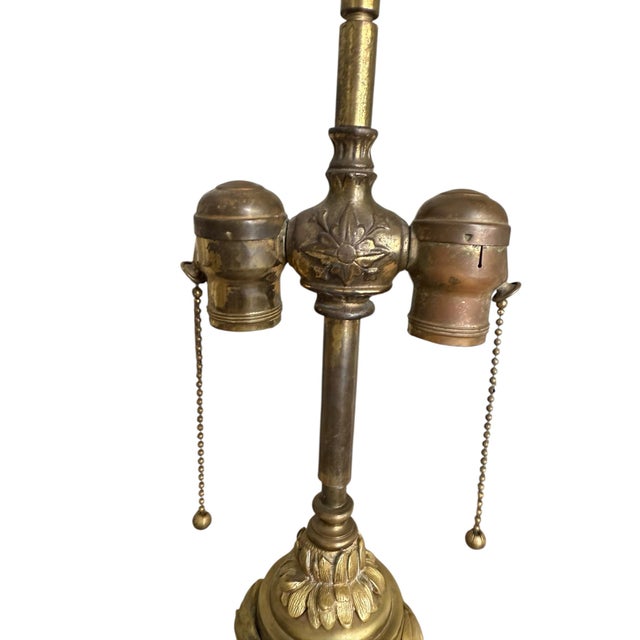 Traditional 1930s Brass Bouillotte Candlestick Lamp by Stiffel With Black Shade For Sale - Image 3 of 7
