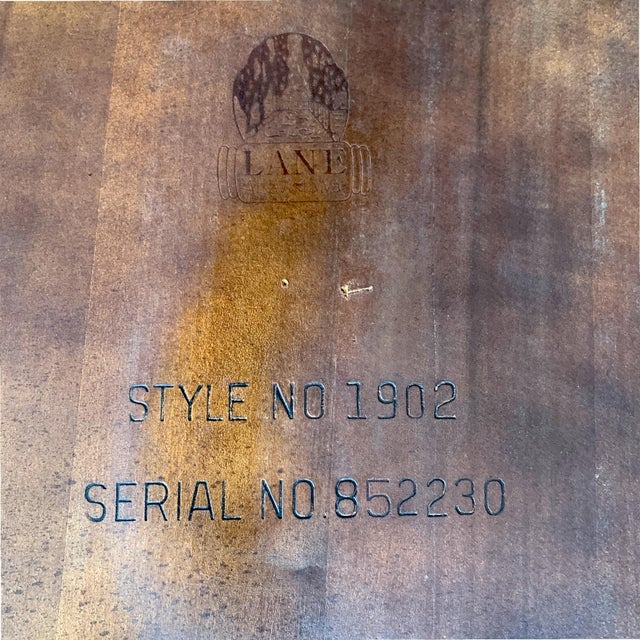 Wood Mid Century Modern Lane Burl Round Side Table For Sale - Image 7 of 7