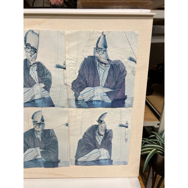 1970s Jiri Kolar Origami Self Portrait For Sale - Image 9 of 12