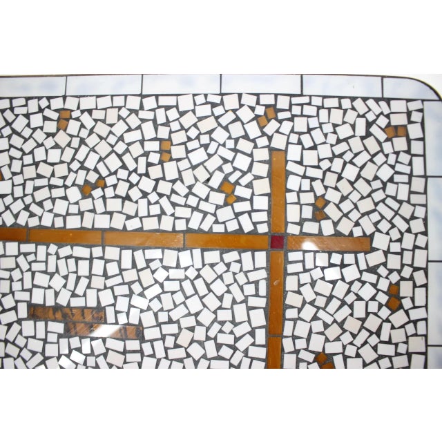1960s Mid-Century German Mosaic Conference Table, 1960s For Sale - Image 5 of 7