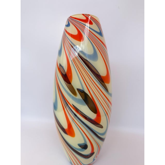 Vintage Encased Art Glass Murano Vase For Sale In Portland, OR - Image 6 of 13