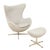 Metal Mid Century Modern Egg Lounge Chair & Ottoman Arne Jacobsen for Fritz Hansen For Sale - Image 7 of 18