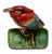 Raspberry Red Outstanding & Rare Antique Beautifully Hand Painted Albany Foundry Cast Iron Heron Doorstop Circa 1920s For Sale - Image 8 of 18